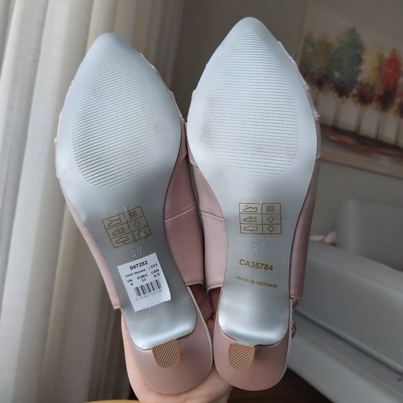 Cream pink Jacques Vert kitten heel - Picture 6 of 10